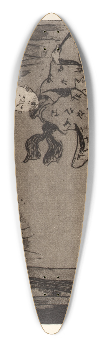 Helen Hyde - Goblin Lanterns 39.3 inch art pintail longboard deck