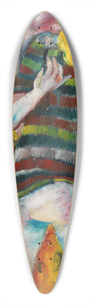 Helmut Kolle - Couple dansant 39.3 inch art pintail longboard deck