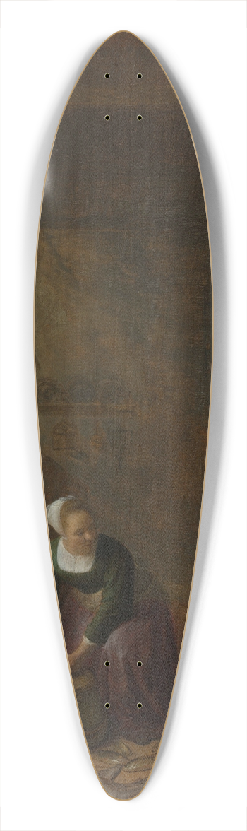 Hendrik Martensz. Sorgh - A Kitchen 39.3 inch art pintail longboard deck