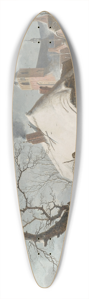 Hendrik Meyer - A Winter Scene 39.3 inch art pintail longboard deck