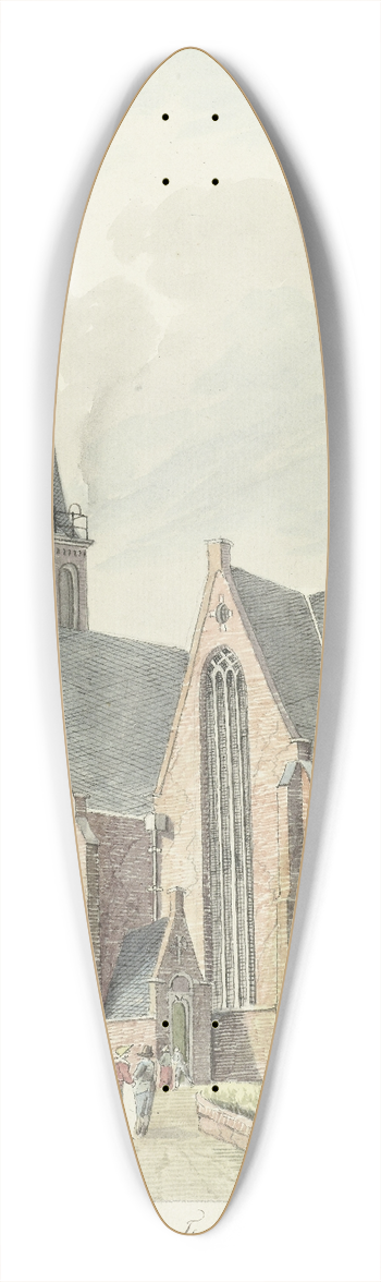 Hendrik Tavenier - Kerk te Aalsmeer 39.3 inch art pintail longboard deck