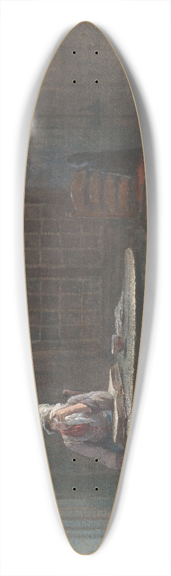Hendrik Valkenburg - De ledige stoel 39.3 inch art pintail longboard deck