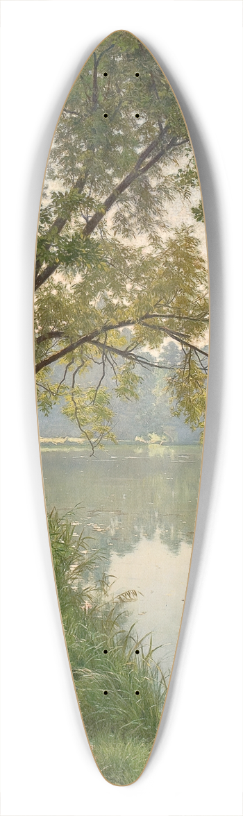 Henri Biva - From Waters Edge 39.3 inch art pintail longboard deck