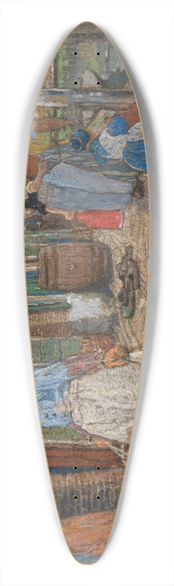 Henri Cassiers - In Volendam 39.3 inch art pintail longboard deck