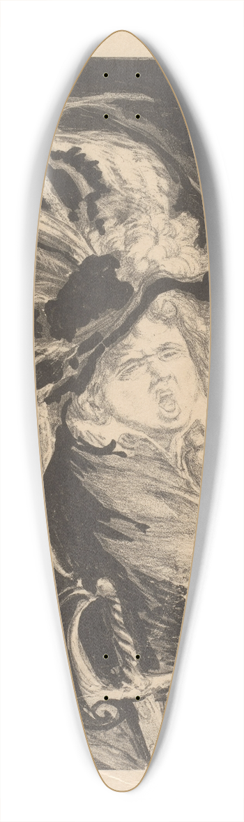 Henri de Groux - Vaandeldrager 39.3 inch art pintail longboard deck