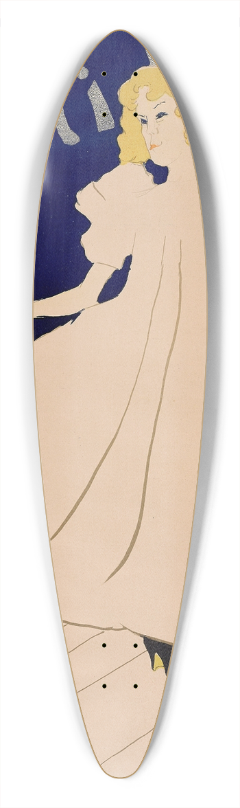Henri de Toulouse-Lautrec - May Milton 39.3 inch art pintail longboard deck
