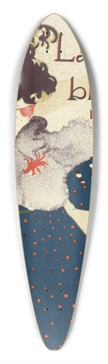 Henri de Toulouse-Lautrec - Revue Blanche 39.3 inch art pintail longboard deck