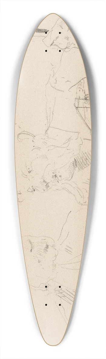 Henri de Toulouse-Lautrec -  table 39.3 inch art pintail longboard deck