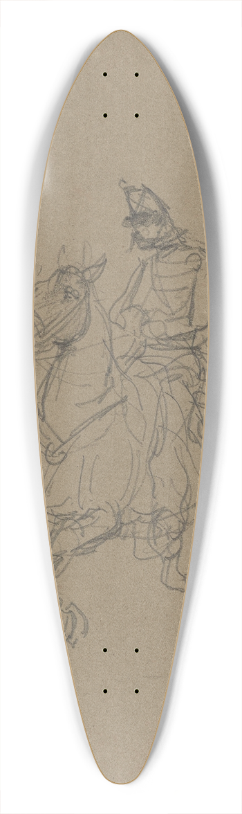 Henri de Toulouse-Lautrec - Ulhan  cheval 39.3 inch art pintail longboard deck