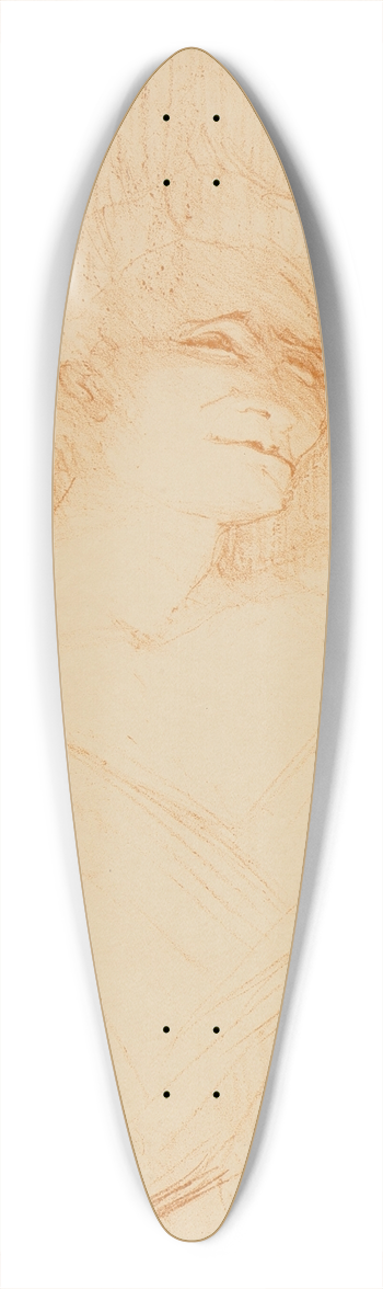 Henri de Toulouse-Lautrec - Yvette Guilbert pl 5 39.3 inch art pintail longboard deck