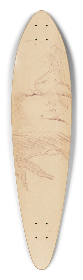 Henri de Toulouse-Lautrec - Yvette Guilbert pl 8 39.3 inch art pintail longboard deck
