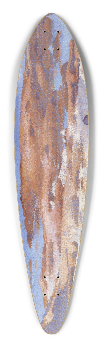 Henri-Edmond Cross - Beach at Cabasson (Baigne-Cul) 39.3 inch art pintail longboard deck