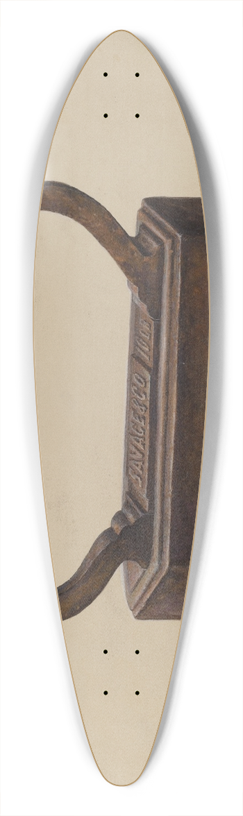 Henrietta S. Hukill - Tailors Goose Iron 39.3 inch art pintail longboard deck