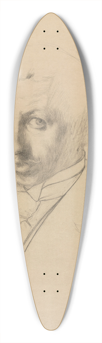 Henri Evenepoel - Self Portrait 39.3 inch art pintail longboard deck