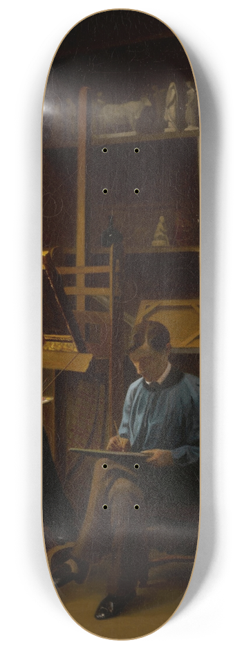 A. Monvel - In The Artists Studio 8.25 inch art skate deck