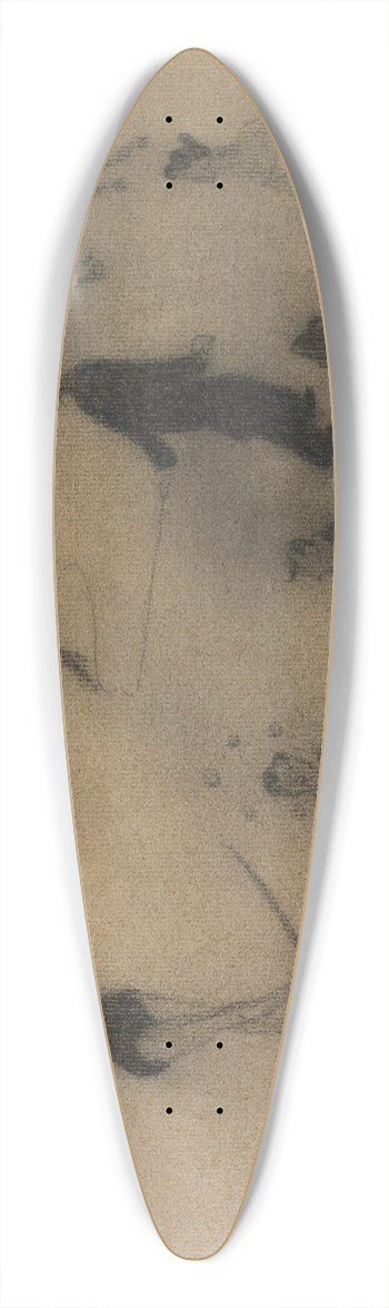 Henri-Gabriel Ibels - The Circus 39.3 inch art pintail longboard deck