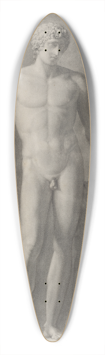 Henri-Guillaume Chatillon - Apollo or Adonis 39.3 inch art pintail longboard deck