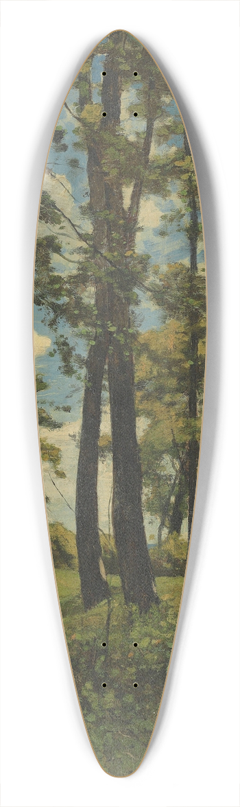 Henri-Joseph Harpignies - La Clairire 39.3 inch art pintail longboard deck