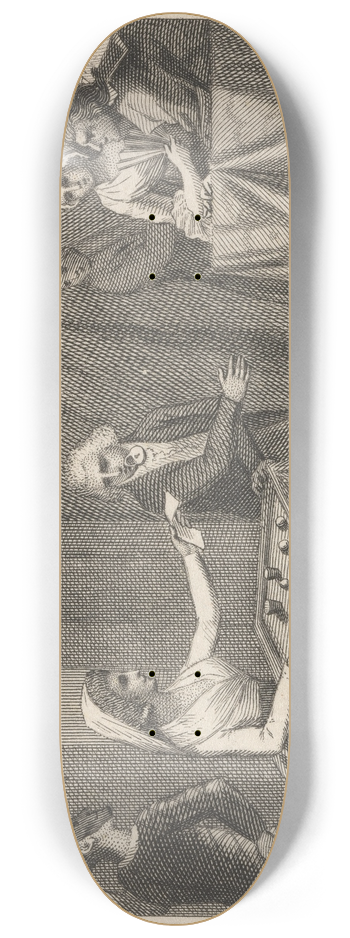 John Wootton - Fable XLII. The Jugglers 8.25 inch art skate deck