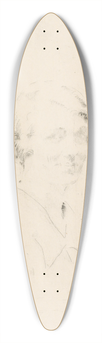 Henrik Lund - Kvinneportrett 39.3 inch art pintail longboard deck