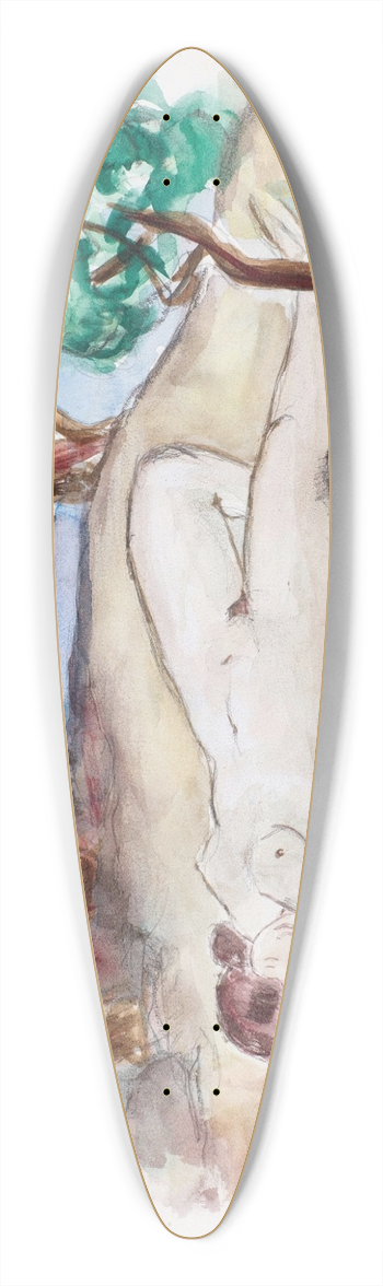 Henri Lebasque - Nu couch dans un paysage  Saint-Tropez 39.3 inch art pintail longboard deck