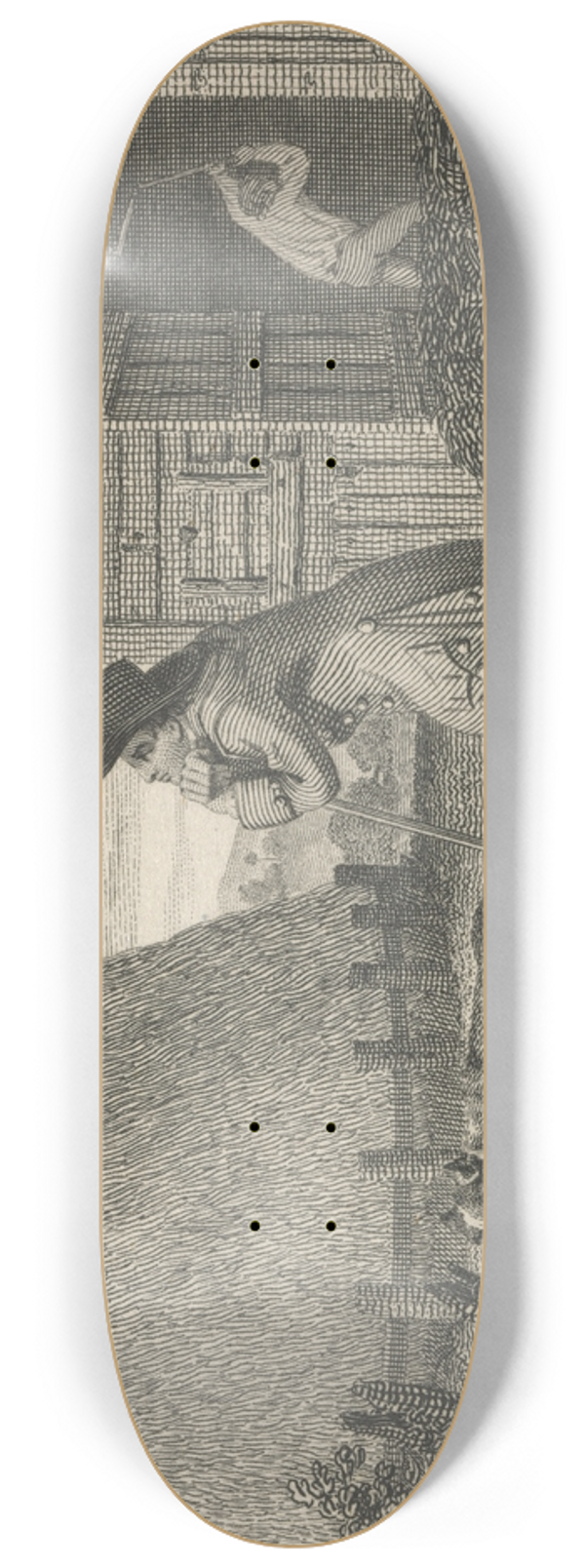 John Wootton - Fable XXXV. The Barley-mow and the Dunghil 8.25 inch art skate deck