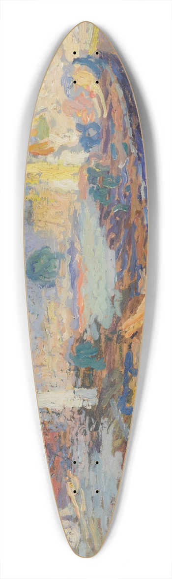 Henri Martin - La Barque 39.3 inch art pintail longboard deck
