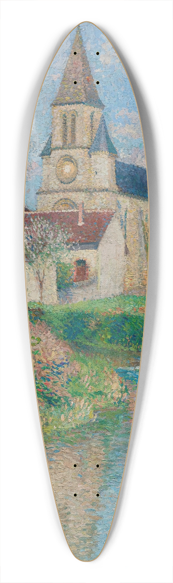 Henri Martin - Leglise De Labastide-Du-Vert 39.3 inch art pintail longboard deck