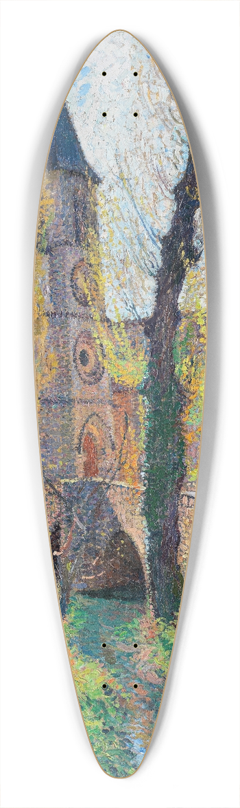 Henri Martin - Lglise de Labastide du Vert 39.3 inch art pintail longboard deck