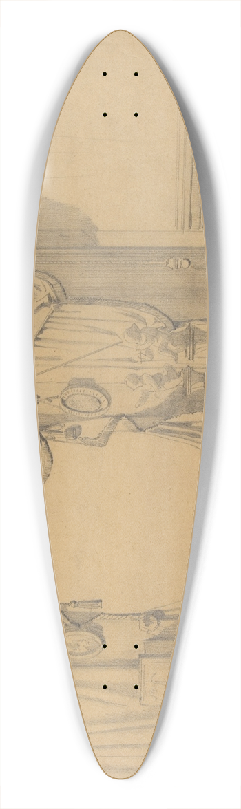 Henri Perron - Design for a bedroom 39.3 inch art pintail longboard deck