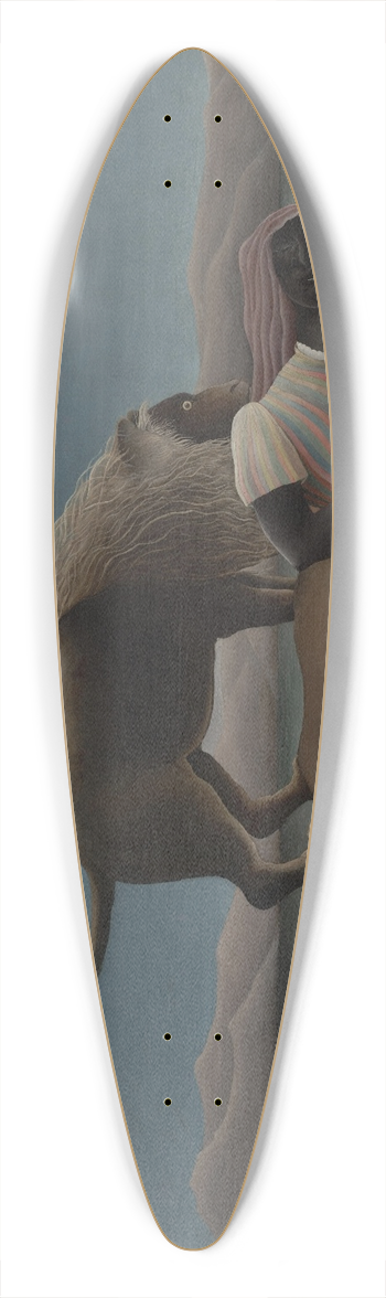 Henri Rousseau - The Sleeping Gypsy 39.3 inch art pintail longboard deck