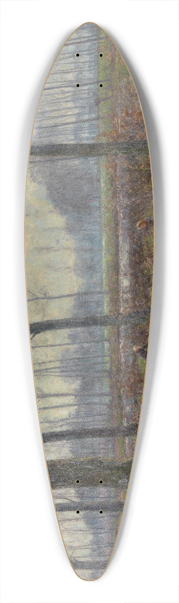 Henri Rul - Spring Morning 39.3 inch art pintail longboard deck