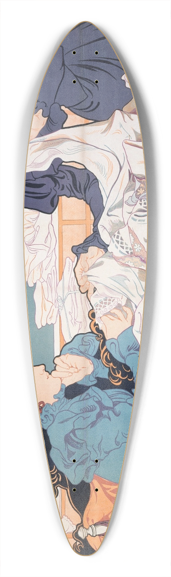 Henri Thiriet - Exposition De Blanc Lundi 31 Janvier A La Place Clichy 39.3 inch art pintail longboard deck