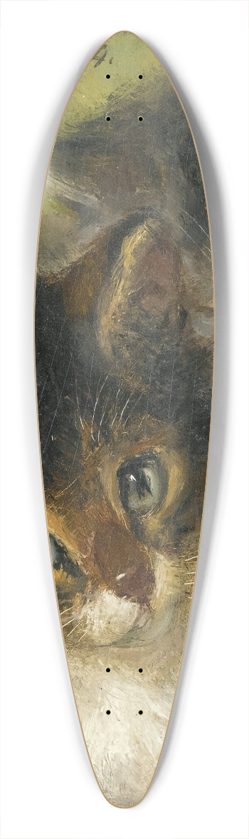 Henritte Ronner-Knip - Two Kittens 39.3 inch art pintail longboard deck