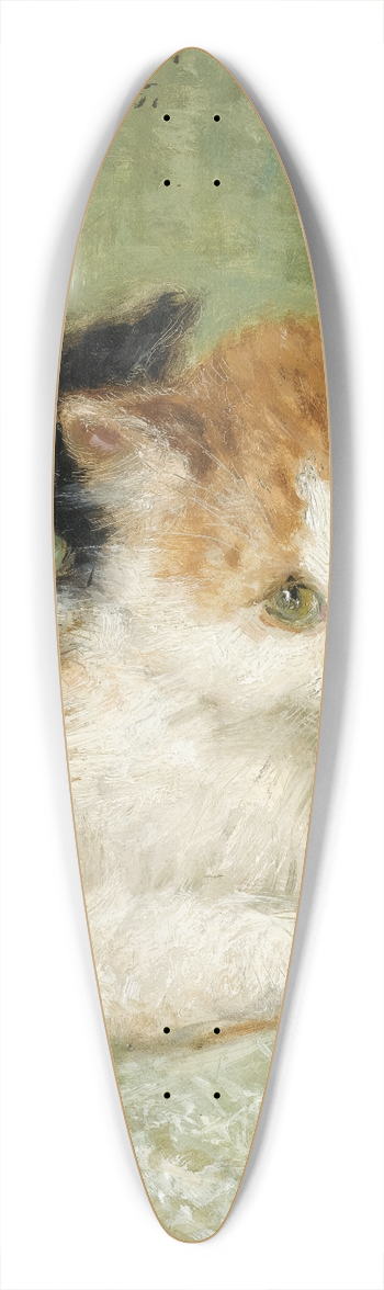 Henritte Ronner-Knip - Two Kittens Sitting On A Cushion 39.3 inch art pintail longboard deck