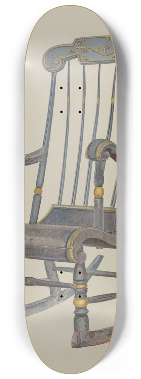 Amos C. Brinton - Rocking Chair 8.25 inch art skate deck