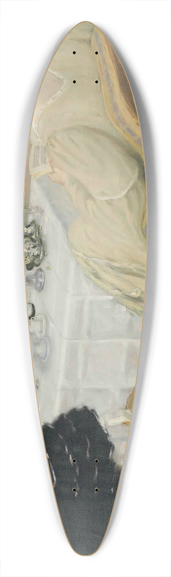 Henry Caro-Delvaille - Ladies taking Tea 39.3 inch art pintail longboard deck