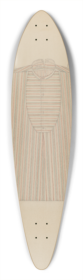 Henry De Wolfe - Mans Shirt 39.3 inch art pintail longboard deck
