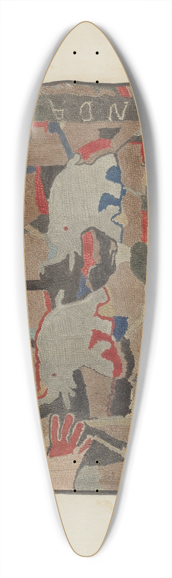 Henry Granet - Hooked Rug 39.3 inch art pintail longboard deck