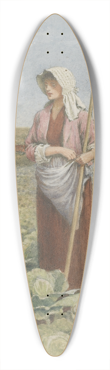 Henry Green - Cabbage field 39.3 inch art pintail longboard deck