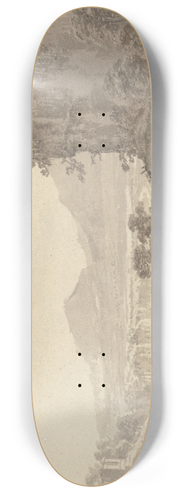 Amos Green - Classical Landscape 8.25 inch art skate deck