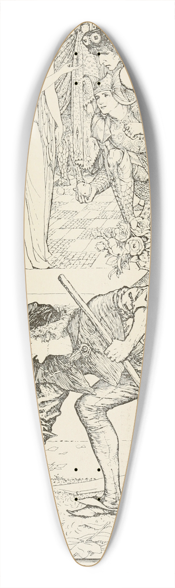 Henry Justice Ford - The Gardener gets the Apple 39.3 inch art pintail longboard deck