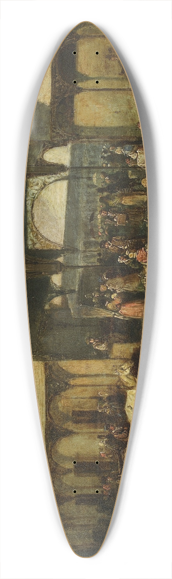 Henryk Pillati - Iron-Gate Square 39.3 inch art pintail longboard deck