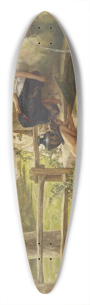 Henryk Siemiradzki - Przy fontannie 39.3 inch art pintail longboard deck