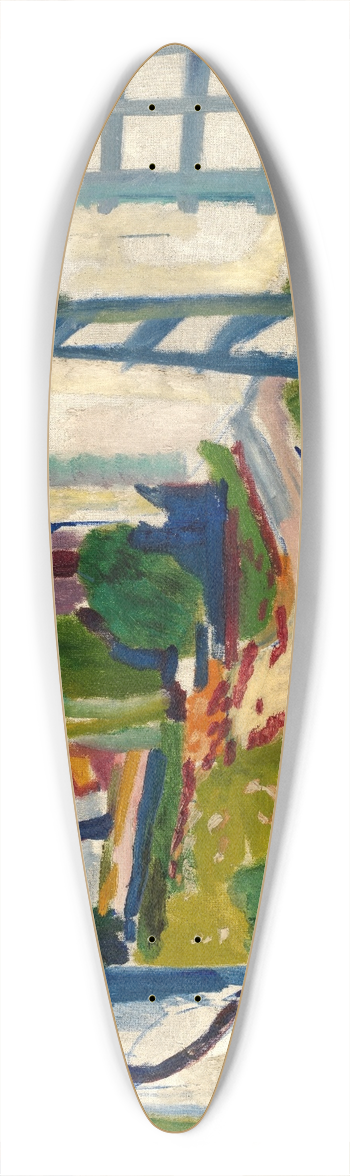 Henry Lyman Saen - Grape Arbor 39.3 inch art pintail longboard deck
