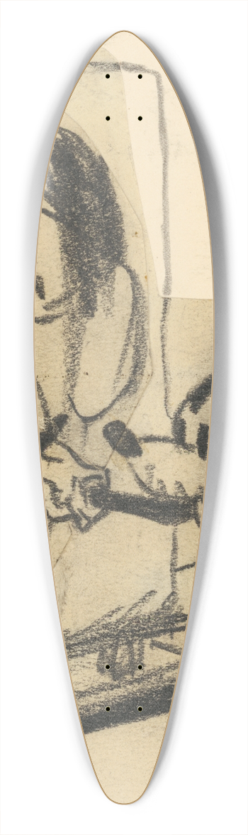 Henry Major - Walt Disney 39.3 inch art pintail longboard deck