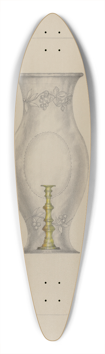 Henry Meyers - Hurricane Shade and Candlestick 39.3 inch art pintail longboard deck