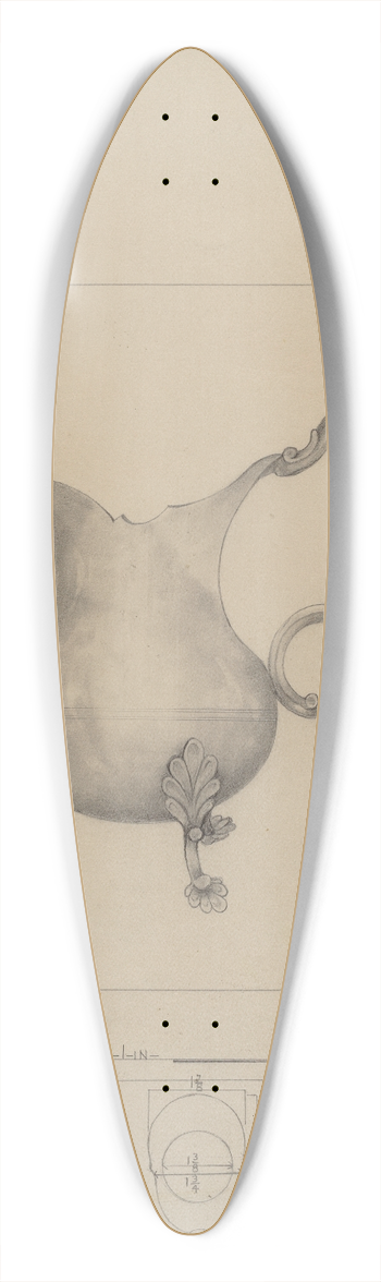 Henry Meyers - Pewter Pitcher 39.3 inch art pintail longboard deck
