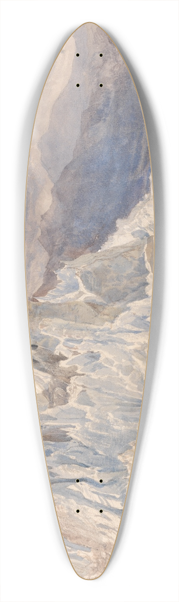 Henry Moore - Mer de Glace 39.3 inch art pintail longboard deck