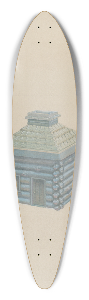Henry Moran - Box (Log Cabin) 39.3 inch art pintail longboard deck